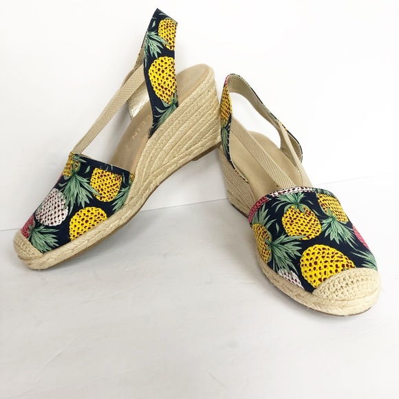 anne klein abril espadrille wedge sandal